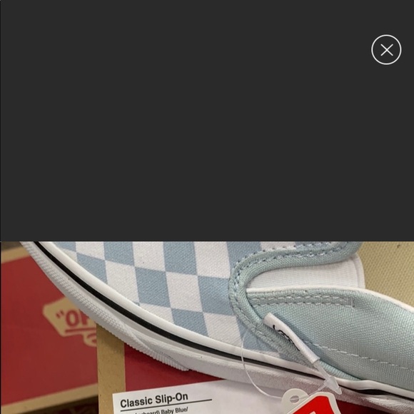 • VANS CLASSIC SLIP-ON Checkerboard Baby Blue WMNS - Picture 10 of 16
